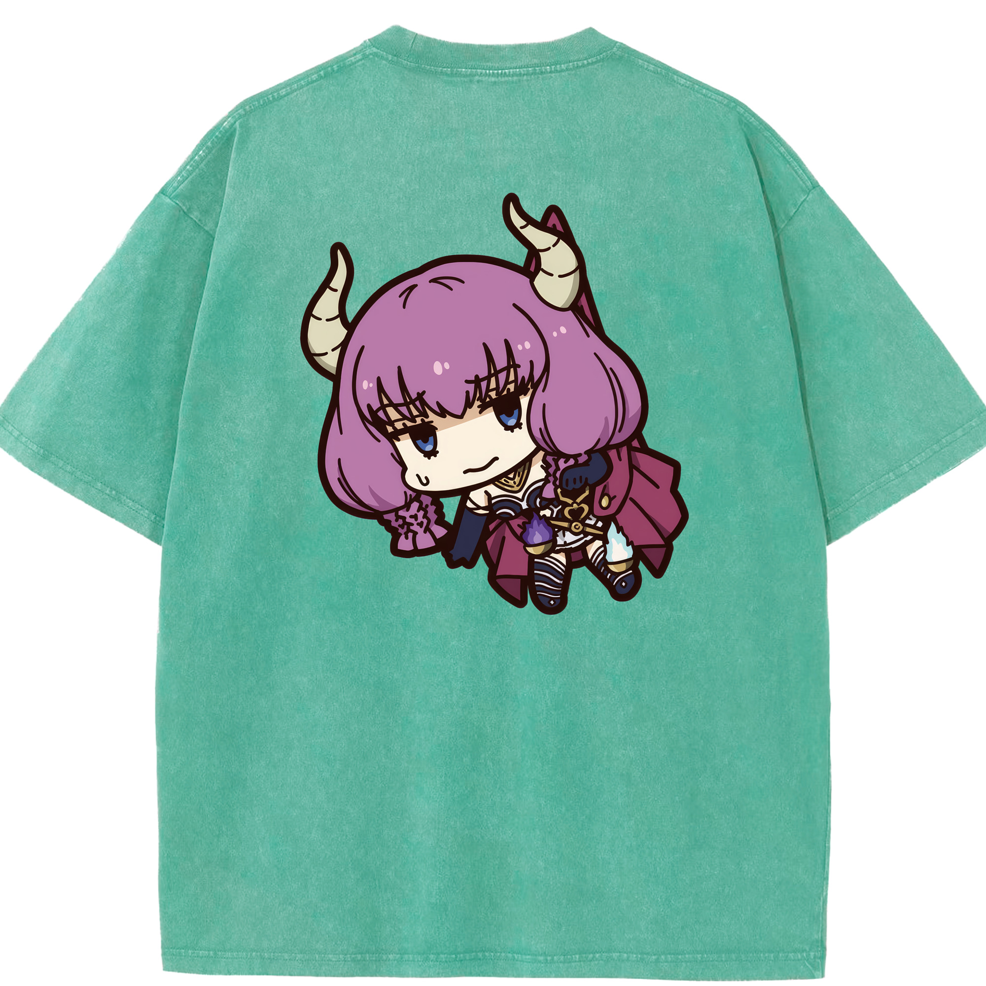 （画像用） 葬送のフリーレン Frieren 綿100% ヴィンテージ風 半袖Tシャツ（背面プリント）